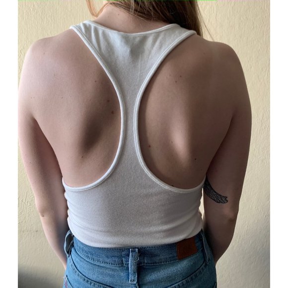 Out From Under White Button Down Tank - Picture 3 of 3